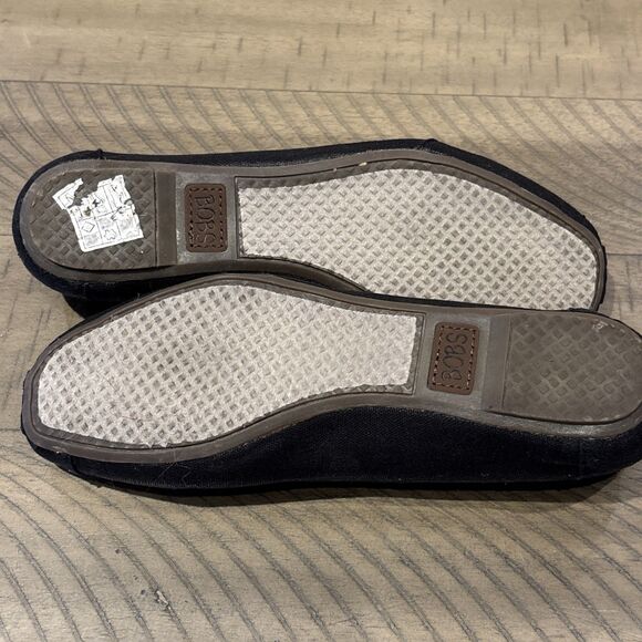 Bobs Skechers Shoes Women’s Size 7 Black Woven Slip On ballet flats - Picture 8 of 8